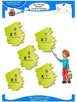 Çocuklar İçin toplam işlemi yaprak testleri 